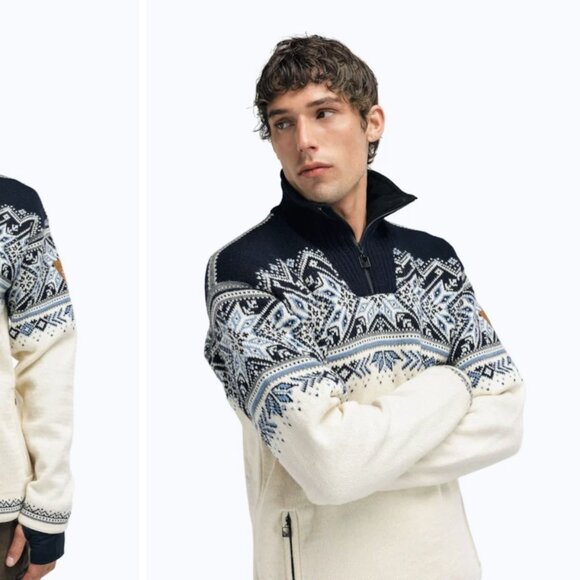 $495! NWT Men's Dale of Norway Vail Wool Windproof Sweater - Small - Picture 2 of 7